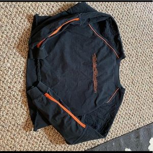 HARLEY DAVIDSON Cropped Long Sleeve Pull Over - L